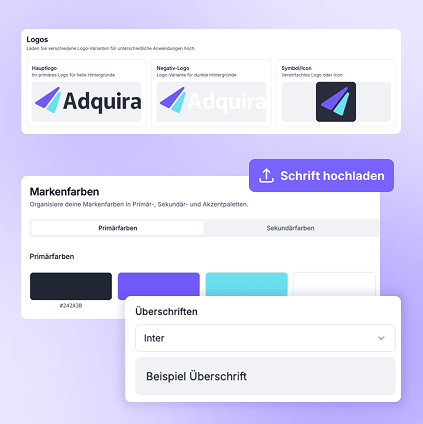 Brand Asset Verwaltung im Adquira Tool