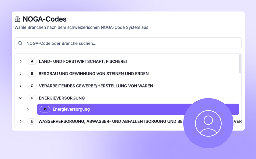 Zielgruppen-Selektor im Adquira Tool